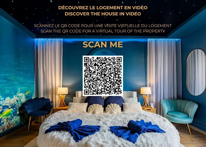 Lit Rond Tres Grand Et Confortable - Garage Possible Ou Parking Gratuit Rue - Gare 2 Min Et Ville 4 Min En Tram - Ciel Etoile - Netflix Videoprojecteur - Luxe Et Evasion