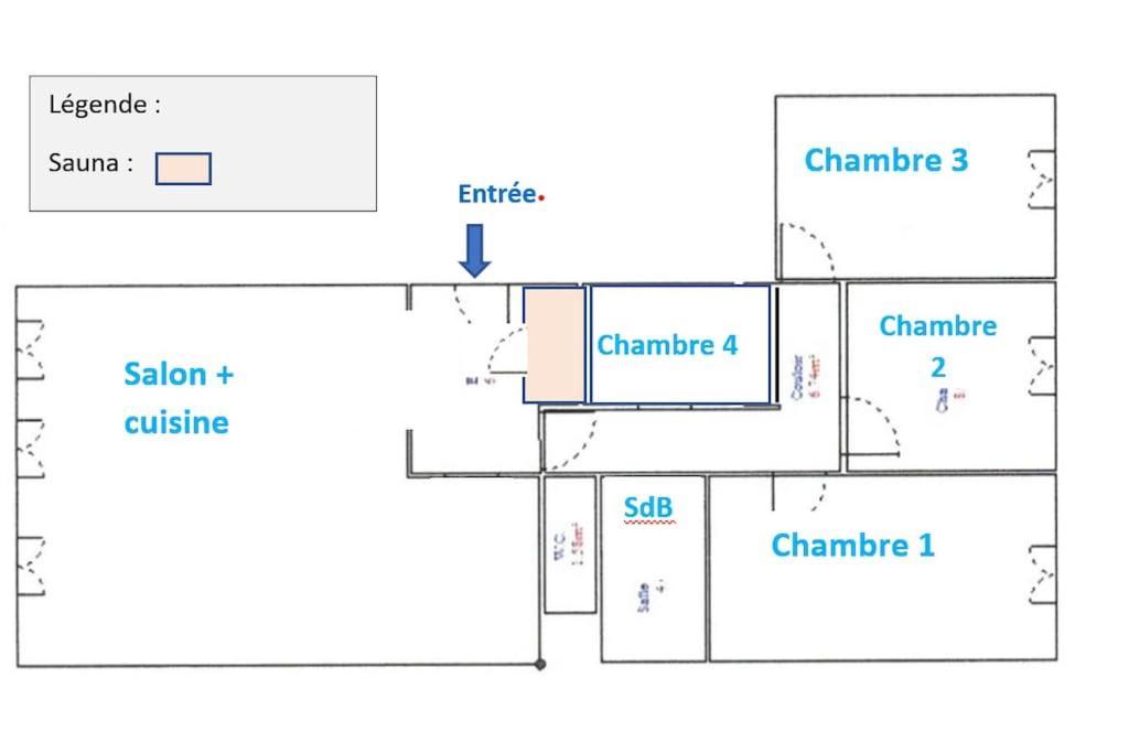 Grand Avec Sauna Appartement