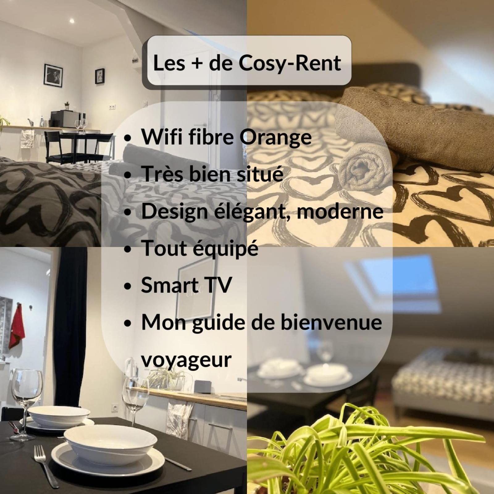 Hébergement de vacances Cosy Rent Studio 1tv - Wifi Proche Gare Strasbourg