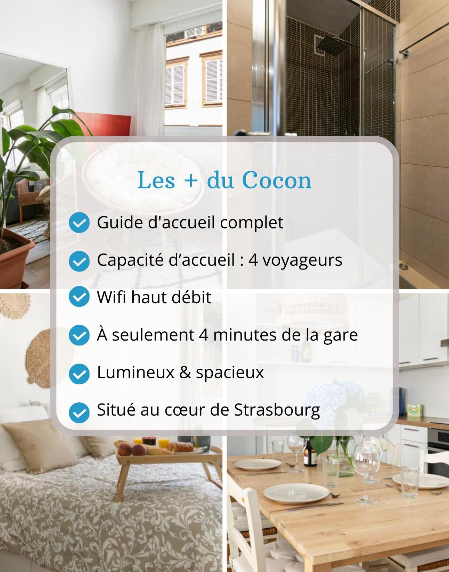 Le Cocon - Proche Gare - Lumineux & Centre - Commerces A Proximite Apartamento Estrasburgo
