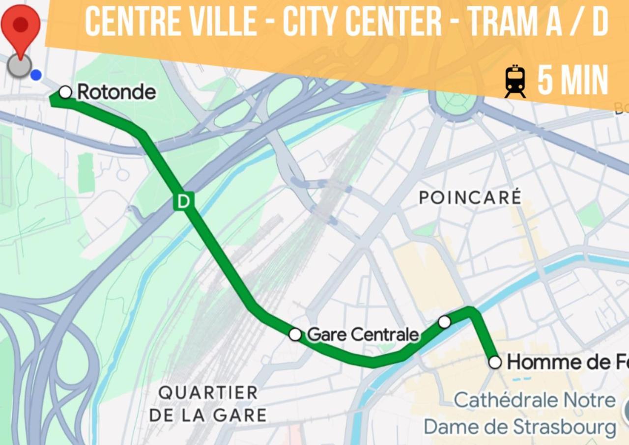 Lit Rond Tres Grand Et Confortable - Garage Possible Ou Parking Gratuit Rue - Gare 2 Min Et 4 Min En Tram - Ciel Etoile - Netflix Videoprojecteur - Luxe Et Evasion Appartement
