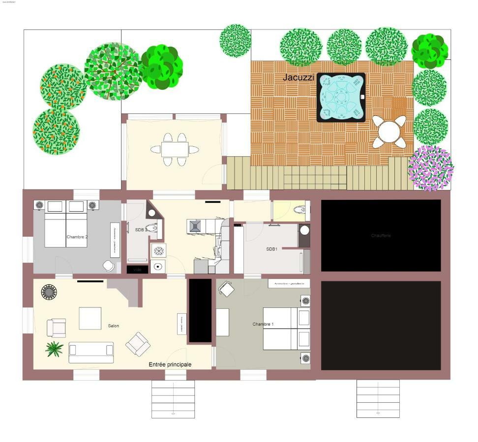 Maison Des écluses F3 90m2 Jacuzzi Climatisation Strasbourg