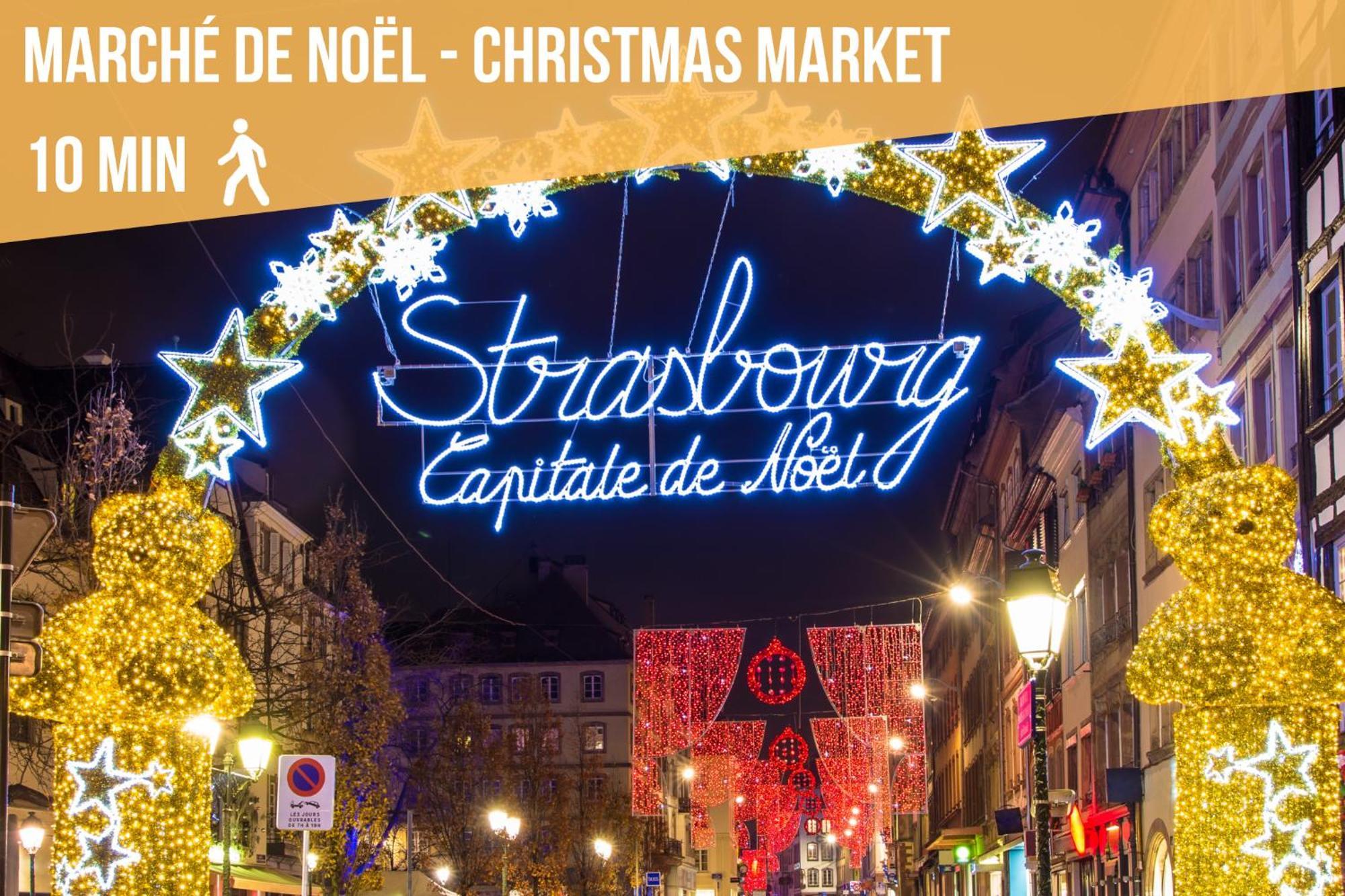 Lit Rond Tres Grand Et Confortable - Garage Possible Ou Parking Gratuit Rue - Gare 2 Min Et 4 Min En Tram - Ciel Etoile - Netflix Videoprojecteur - Luxe Et Evasion Apartment Straßburg